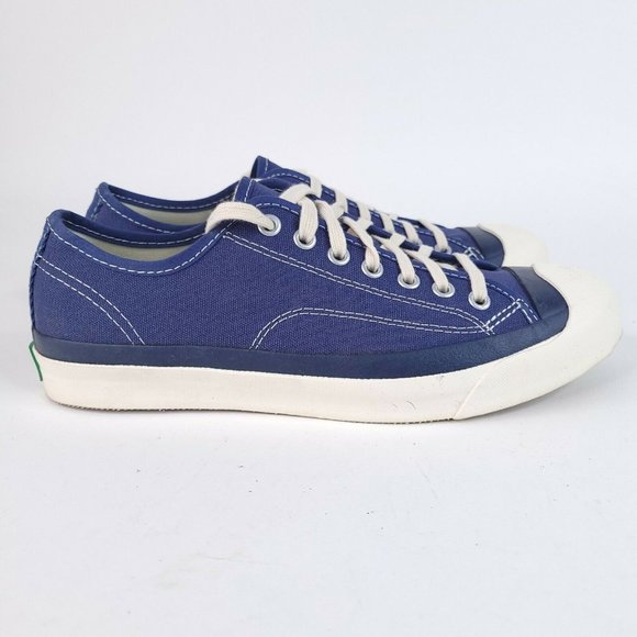 P.F. Flyers Shoes - PF Flyers Low Top Shoes Womens 8.5 /  Mens 7 Blue on White Canvas Upper *